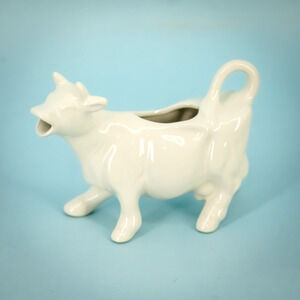 Fishs Eddy White Ivory Ceramic Stoneware Creamer Pitcher Container